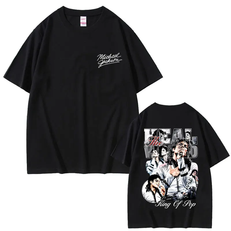 Michael Jackson King of Pop Graphic T-shirt Men Women Vintage Gothic Rock Oversized T-shirts Men's Casual Pure Cotton T Shirts
Michael Jackson King of Pop Graphic T-shirt Men Women Vintage Gothic Rock Oversized T-shirts Men's Casual Pure Cotton T Shirts
