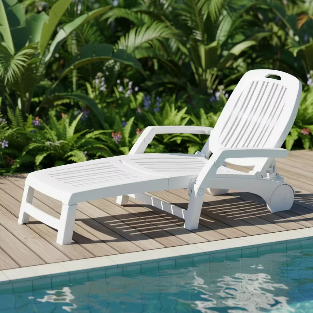 Modern Plastic Sun Lounger Adjustable Outdoor Beach Recliner Hotel Swimming Pool Park Villa Portable
Modern Plastic Sun Lounger Adjustable Outdoor Beach Recliner Hotel Swimming Pool Park Villa Portable