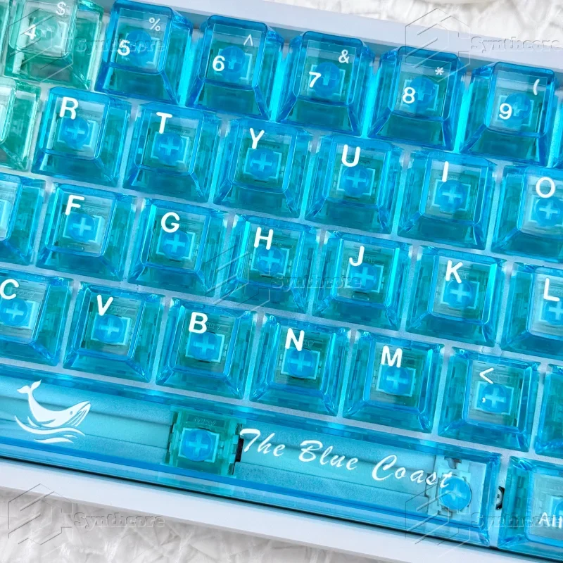 Cote d'Azur theme 130 keys full set of PC original height blue transparent keycap magnetic axis special
Cote d'Azur theme 130 keys full set of PC original height blue transparent keycap magnetic axis special