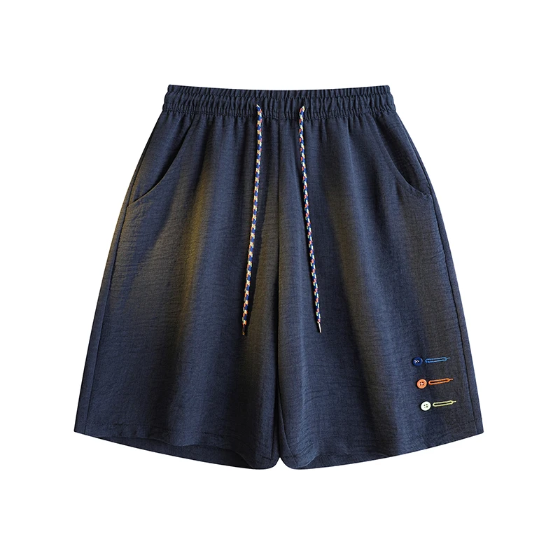 Men's Color Blocked Drawstring Waistband Shorts with Delicate Embroidery Loose Fitting Lightweight and Breathable Sports Shorts
Men's Color Blocked Drawstring Waistband Shorts with Delicate Embroidery Loose Fitting Lightweight and Breathable Sports Shorts
