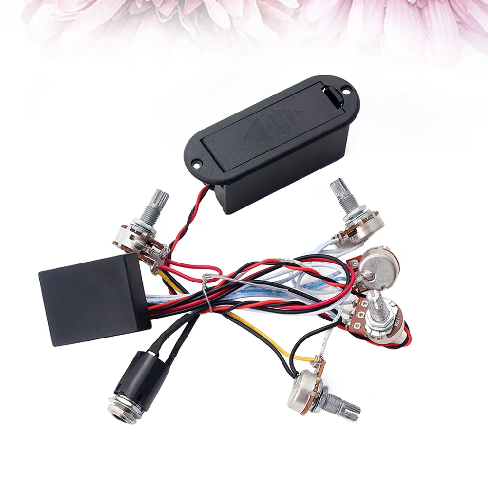 3 Band EQ Preamp Circuit Bass Guitar Tone Control Wiring Harness Black Equalizer
3 Band EQ Preamp Circuit Bass Guitar Tone Control Wiring Harness Black Equalizer