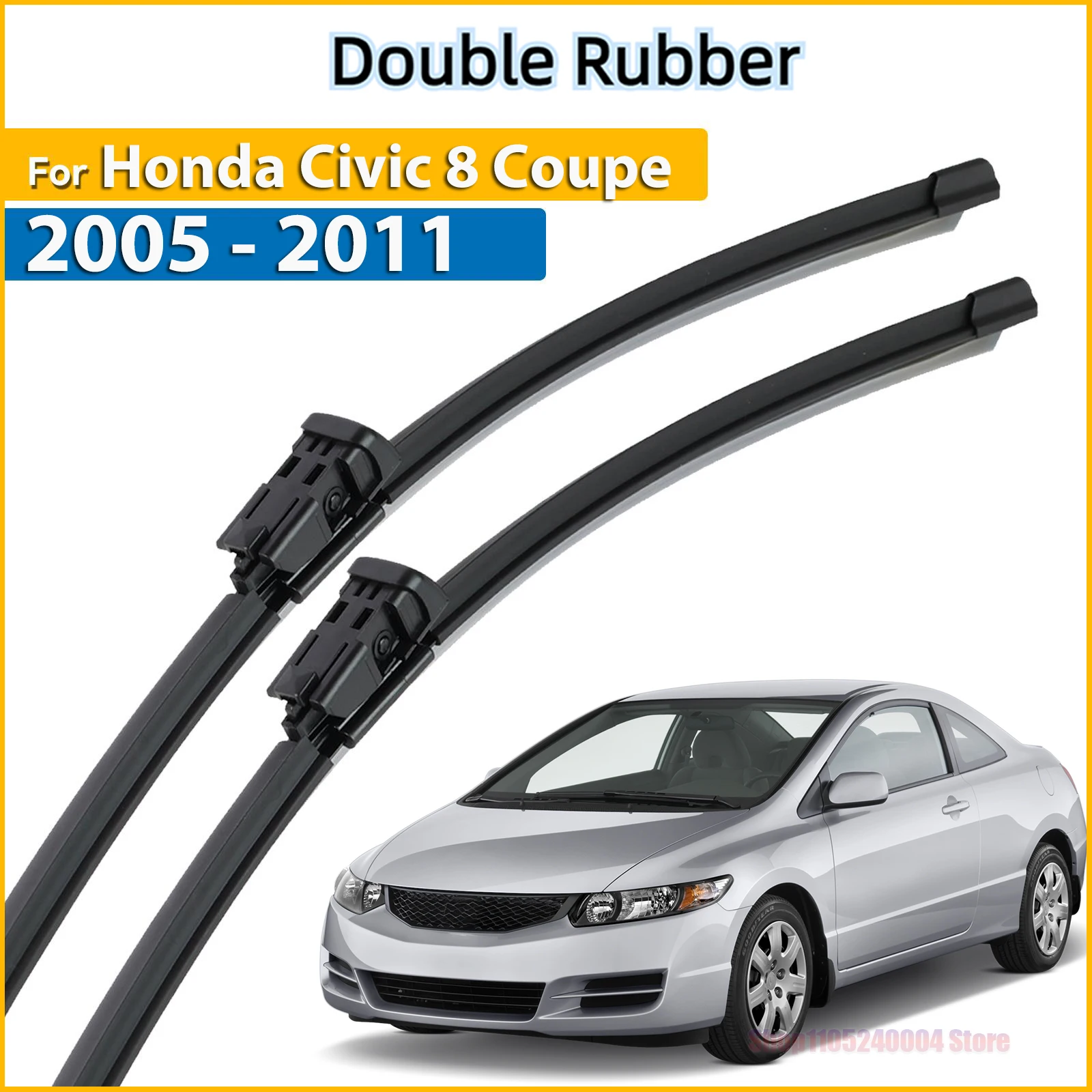 Front Wiper Blades For Honda Civic MK8 Coupe American Model 2005 - 2011 Windshield Windscreen Clean Window 28"+24"
Front Wiper Blades For Honda Civic MK8 Coupe American Model 2005 - 2011 Windshield Windscreen Clean Window 28"+24"