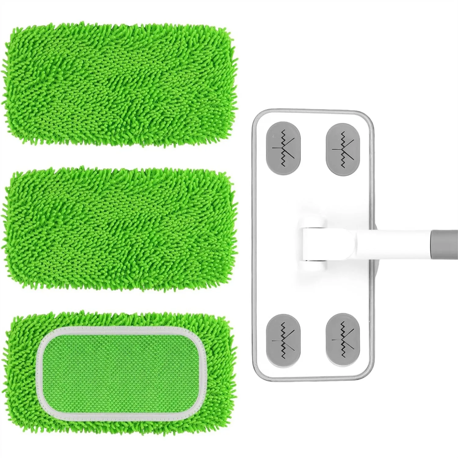 Reusable Microfiber Floor Mop System, Wet & Dry Sweeper Kit with 3 Washable Pads, for Hardwood Tile Laminate
Reusable Microfiber Floor Mop System, Wet & Dry Sweeper Kit with 3 Washable Pads, for Hardwood Tile Laminate