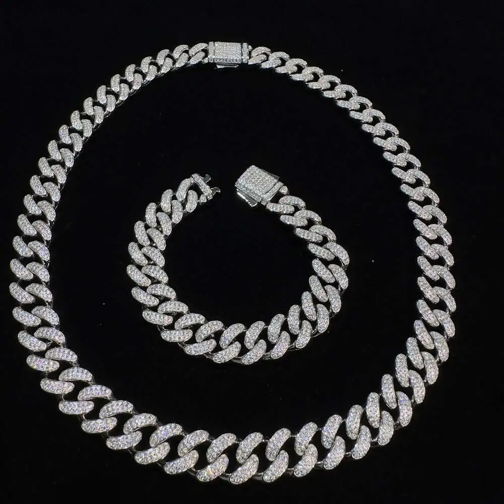 12mm 18k Gold 925 Silver Cuban Chain Hip Hop Jewelry Customized Vvs Round Moissanite Necklace with
12mm 18k Gold 925 Silver Cuban Chain Hip Hop Jewelry Customized Vvs Round Moissanite Necklace with
