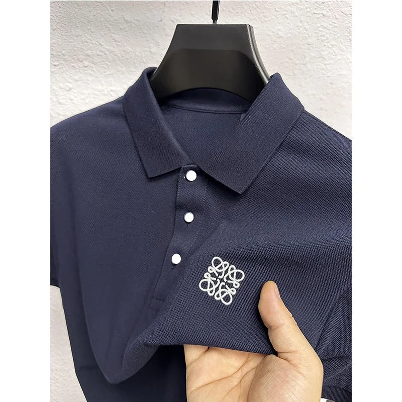 New Men's Business Casual Polo Shirt with Men's Print Small Label Polo Short Sleeved T-shirt 25 Hot Selling in Summer
New Men's Business Casual Polo Shirt with Men's Print Small Label Polo Short Sleeved T-shirt 25 Hot Selling in Summer