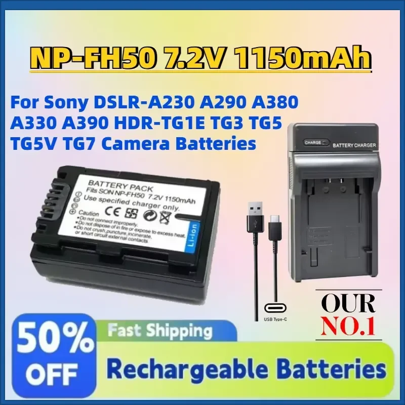 In Stock NP-FH50 7.2V 1150mAh Li-Ion Battery for Sony DSLR-A230 A290 A380 A330 A390 HDR-TG1E TG3 TG5 TG5V TG7 Camera
In Stock NP-FH50 7.2V 1150mAh Li-Ion Battery for Sony DSLR-A230 A290 A380 A330 A390 HDR-TG1E TG3 TG5 TG5V TG7 Camera