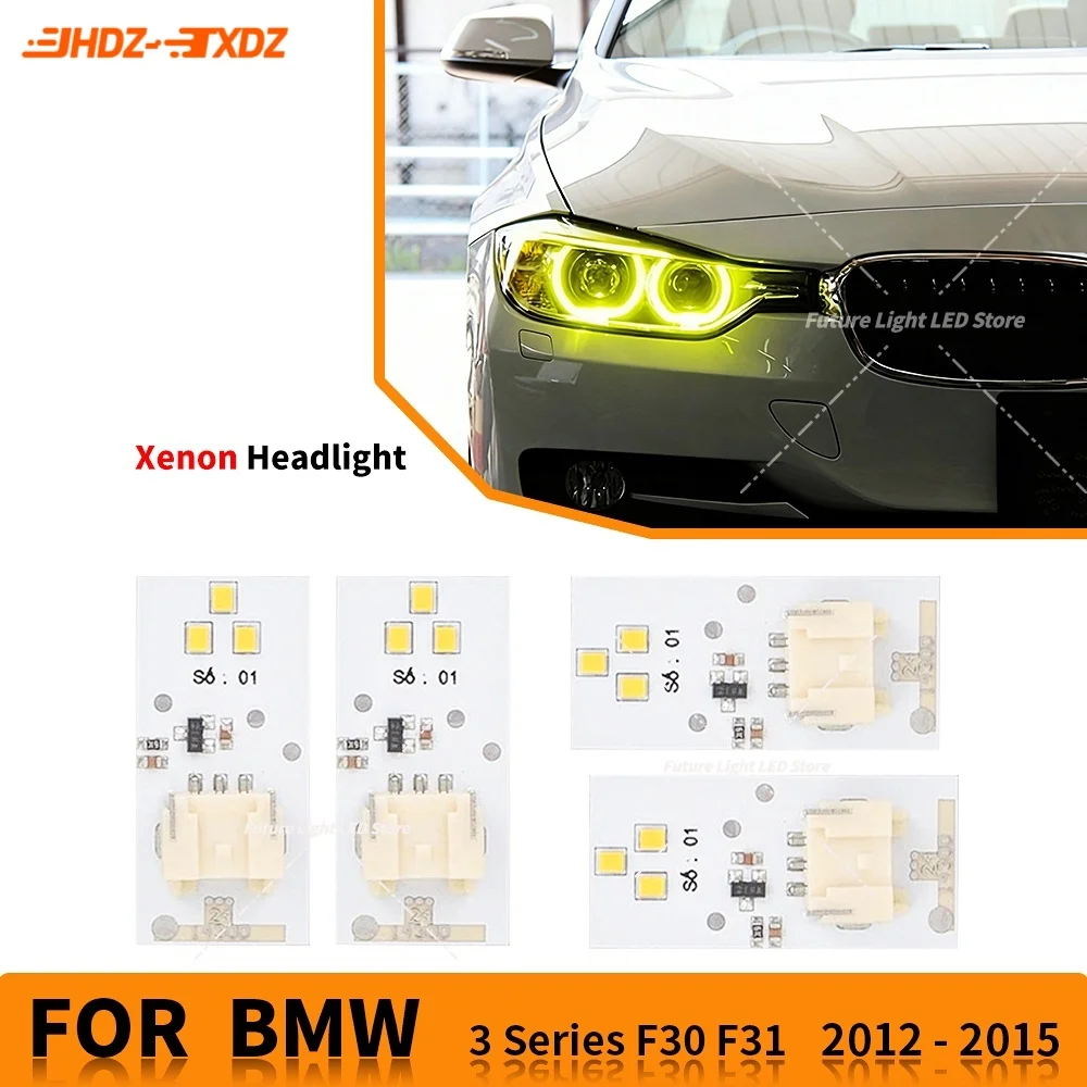 Yellow Angel Eye DRL Boards Non-RGB Headlight Daytime Running Light For BMW 3 Series F30 F31 F34 F35 320i 328i Pre-LCI 2012-2015
Yellow Angel Eye DRL Boards Non-RGB Headlight Daytime Running Light For BMW 3 Series F30 F31 F34 F35 320i 328i Pre-LCI 2012-2015
