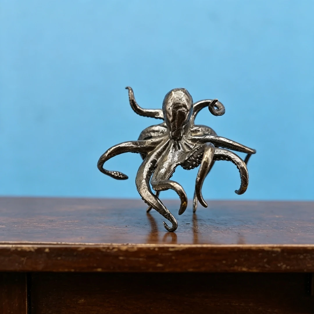 Vintage Brass Kraken Miniature Figurine Scale Metal Sea Monster Desktop Collectible Ornament
Vintage Brass Kraken Miniature Figurine Scale Metal Sea Monster Desktop Collectible Ornament