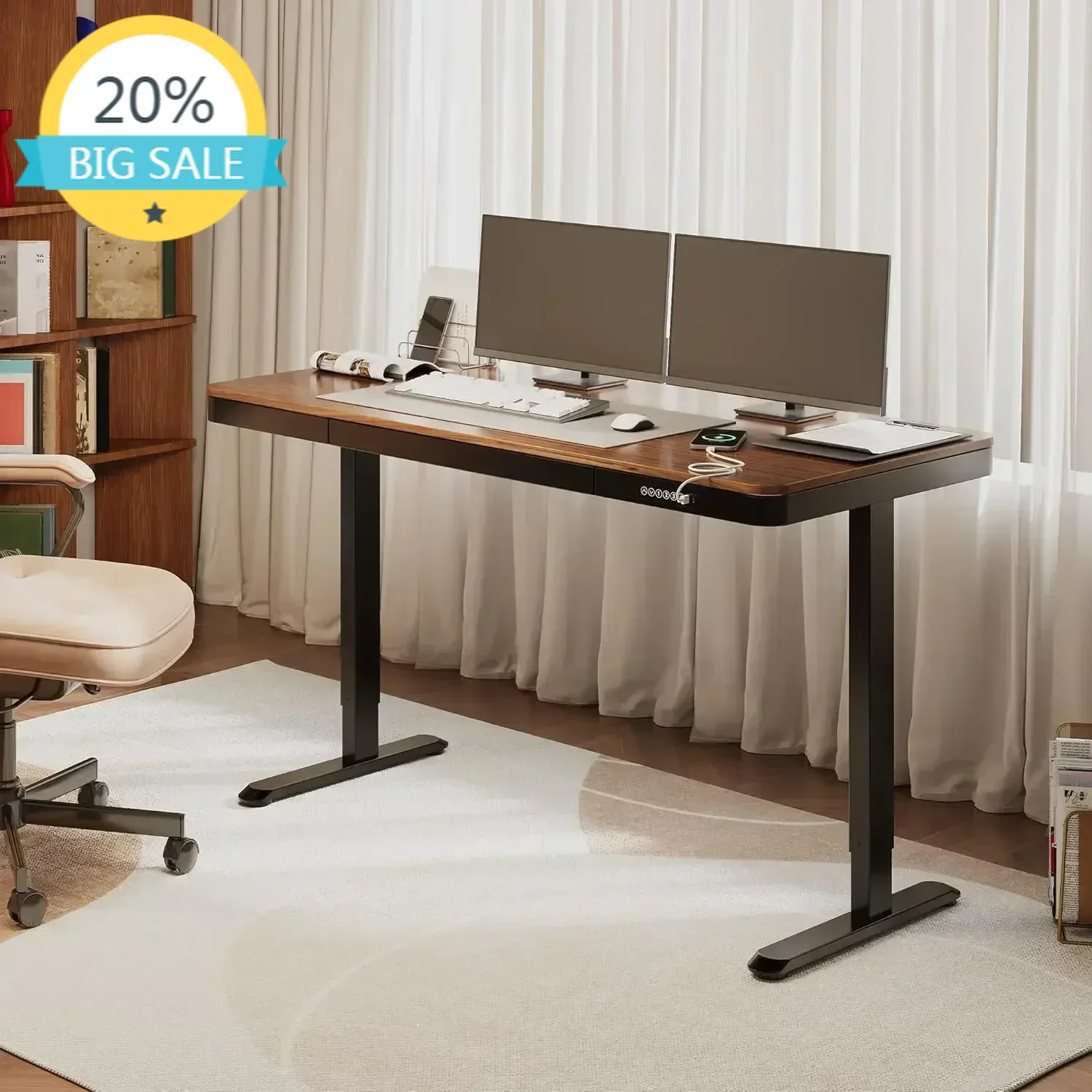 Бестселлер XMSJ. Стол для работы стоя с ящиками, быстрая сборка, для дома и офиса, с местом для хранения, офисный (55 дюймов, дерево, D)
Бестселлер XMSJ. Стол для работы стоя с ящиками, быстрая сборка, для дома и офиса, с местом для хранения, офисный (55 дюймов, дерево, D)