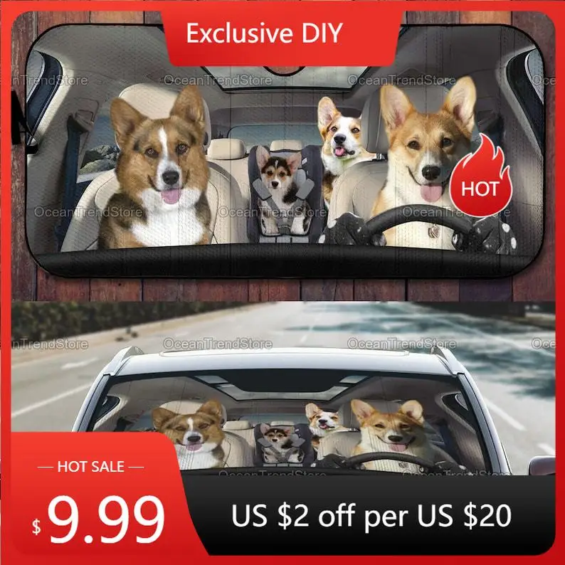 Corgi Family Car Sunshade, Funny Corgi Sunshade, Car Sun Protector, Corgi Auto Sunshade, Corgi Car Decoration, Gifts For Her LNG
Corgi Family Car Sunshade, Funny Corgi Sunshade, Car Sun Protector, Corgi Auto Sunshade, Corgi Car Decoration, Gifts For Her LNG