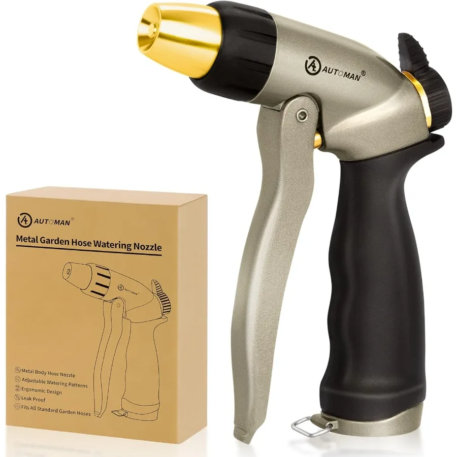 Garden Hose Nozzle 100 Metal High Pressure Spray Nozzle with Adjustable Spray Patterns for Efficient Garden Watering Car Washin
Garden Hose Nozzle 100 Metal High Pressure Spray Nozzle with Adjustable Spray Patterns for Efficient Garden Watering Car Washin