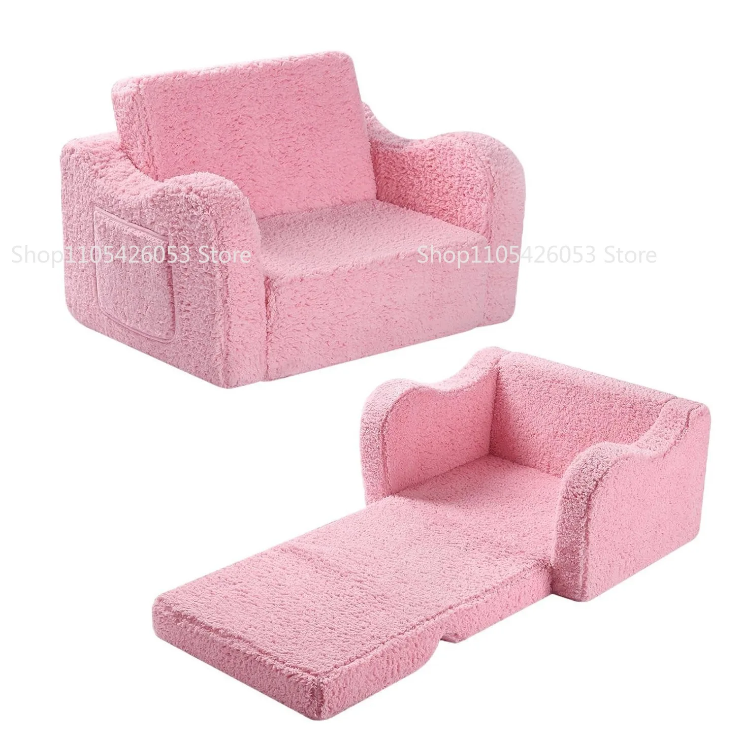 Children's lamb fleece folding sofa baby recliner removable and washable
Children's lamb fleece folding sofa baby recliner removable and washable
