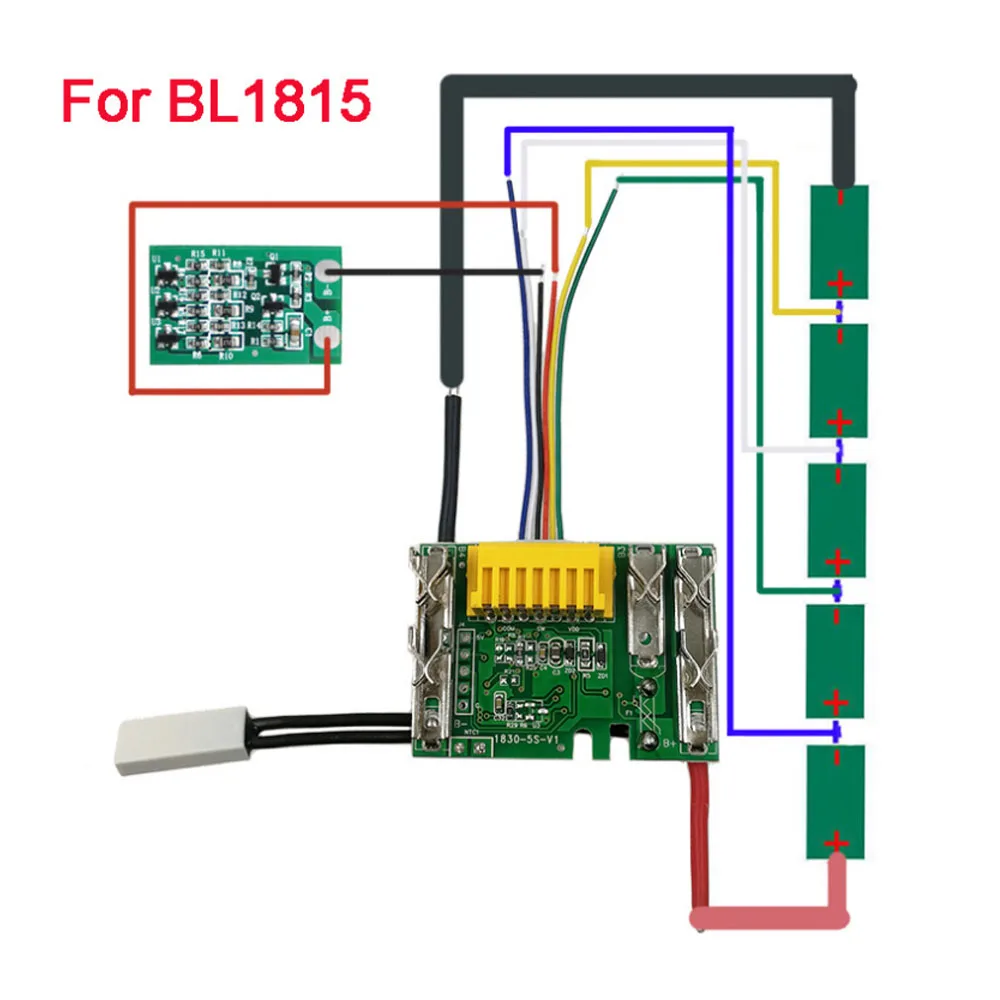 Lithium Battery Charging Protection Circuit Board 18V 1.5Ah 3Ah 6Ah 9Ah Electric Power Tool LED Board for Makita BL1830 BL1815
Lithium Battery Charging Protection Circuit Board 18V 1.5Ah 3Ah 6Ah 9Ah Electric Power Tool LED Board for Makita BL1830 BL1815