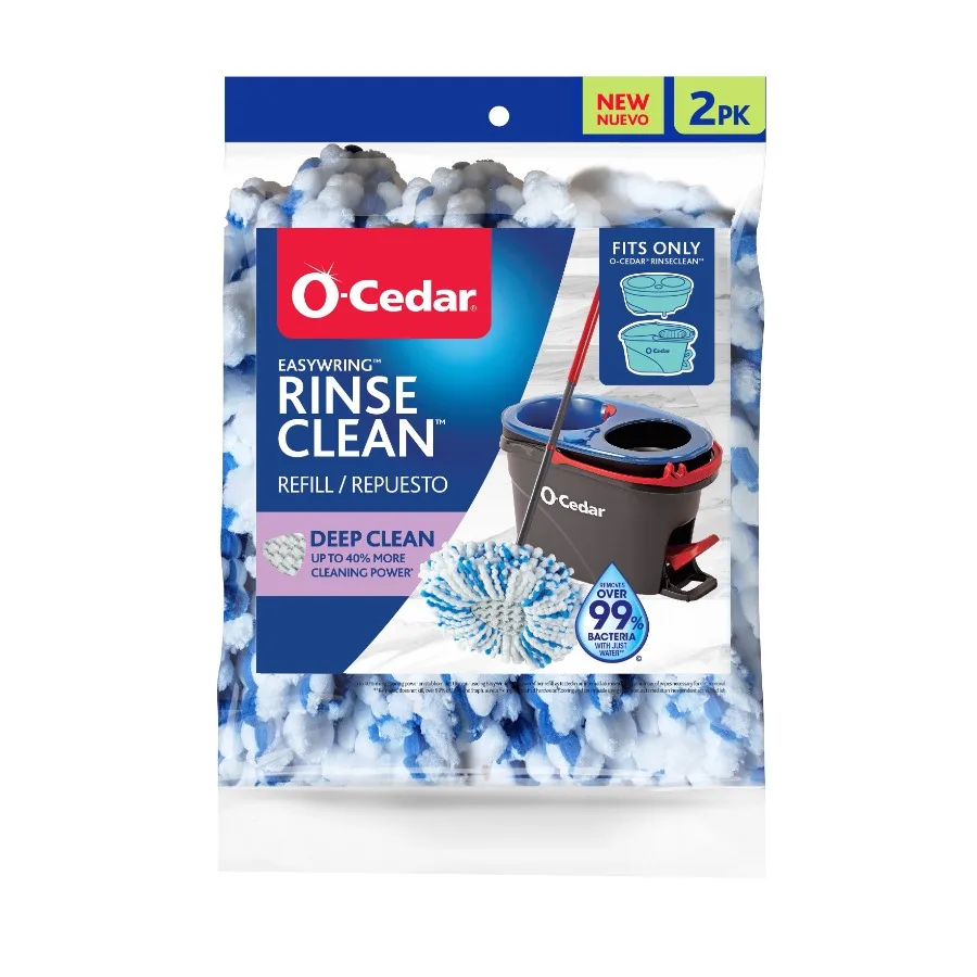 RinseClean™ Deep Clean Spin Mop Head Replacement 2 Pack
RinseClean™ Deep Clean Spin Mop Head Replacement 2 Pack
