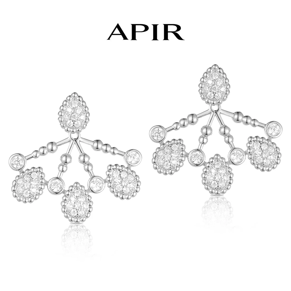 APIR серьги-гвоздики с каплями воды и цирконием для женщин, позолоченные серьги-гвоздики в богемном стиле, популярный бренд, танцевальная вечеринка, роскошные ювелирные изделия 
APIR серьги-гвоздики с каплями воды и цирконием для женщин, позолоченные серьги-гвоздики в богемном стиле, популярный бренд, танцевальная вечеринка, роскошные ювелирные изделия