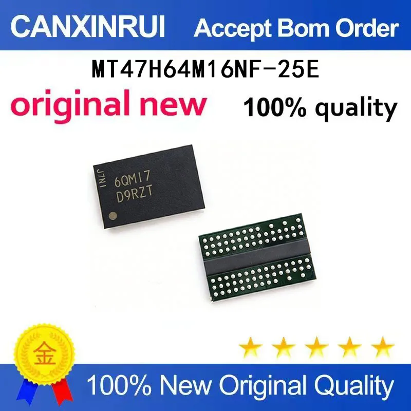 (5-100 Pieces) MT47H64M16NF-25E: M silk screen D9RZH FBGA84 DDR SDRAM memory chip memory granules
(5-100 Pieces) MT47H64M16NF-25E: M silk screen D9RZH FBGA84 DDR SDRAM memory chip memory granules