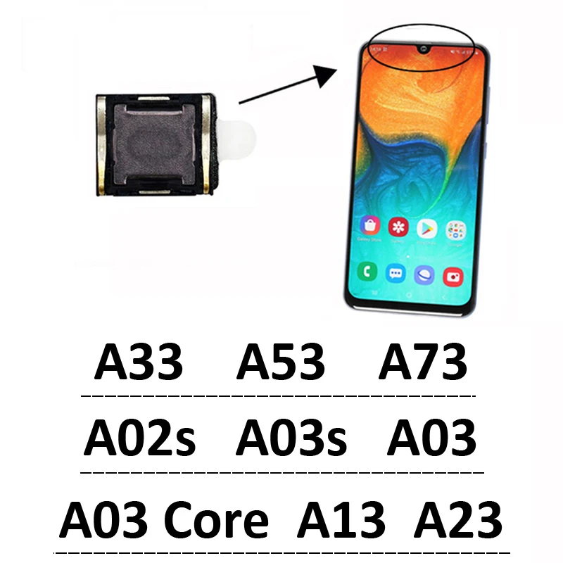 Поп-наушник для телефона Samsung A03 Core A03s A13 A23 4G A33 A53 A73 5G A10s A20s Новый верхний приемник Наушник Динамик Flex
Поп-наушник для телефона Samsung A03 Core A03s A13 A23 4G A33 A53 A73 5G A10s A20s Новый верхний приемник Наушник Динамик Flex