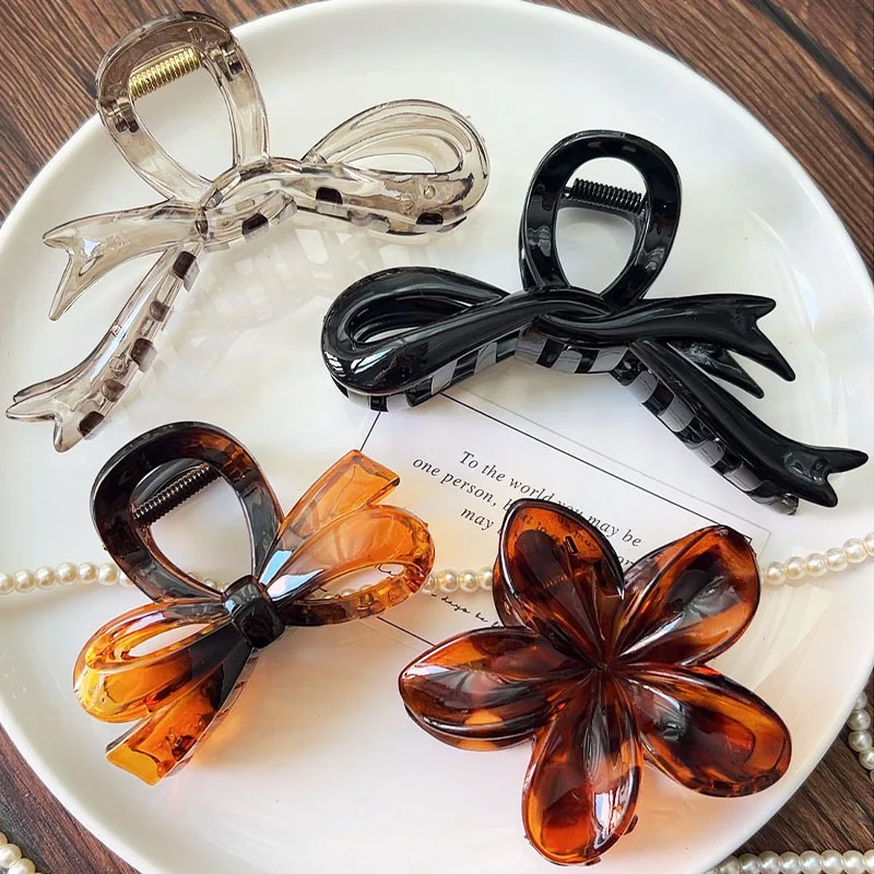 Elegant Acrylic Ribbon Bow Hair Claw Crab For Women Sweet Barrettes Headwear Headband Hair Clip Hairpin Fashion Hair Accessories
Elegant Acrylic Ribbon Bow Hair Claw Crab For Women Sweet Barrettes Headwear Headband Hair Clip Hairpin Fashion Hair Accessories