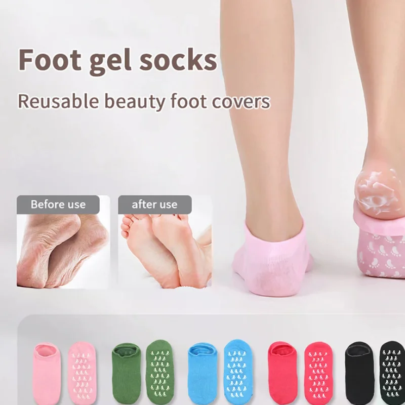 1 пара разноцветных увлажняющих носков с эфирным маслом, перчатки для сухих и потрескавшихся ног, питательная кожа, смазка, уход за ногами, массаж
1 пара разноцветных увлажняющих носков с эфирным маслом, перчатки для сухих и потрескавшихся ног, питательная кожа, смазка, уход за ногами, массаж