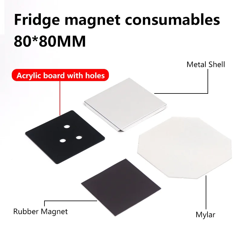 80x80mm Square 3 Inch Magnet Making Machine Consumable Materials For Fridge Magnet Production
80x80mm Square 3 Inch Magnet Making Machine Consumable Materials For Fridge Magnet Production