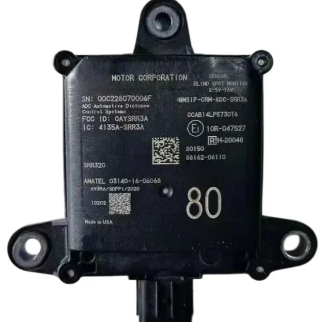 88162-06110 Blind Spot Object Warning Sensor 8816206110 For Lexus ES250 ES350 2020-2023
88162-06110 Blind Spot Object Warning Sensor 8816206110 For Lexus ES250 ES350 2020-2023