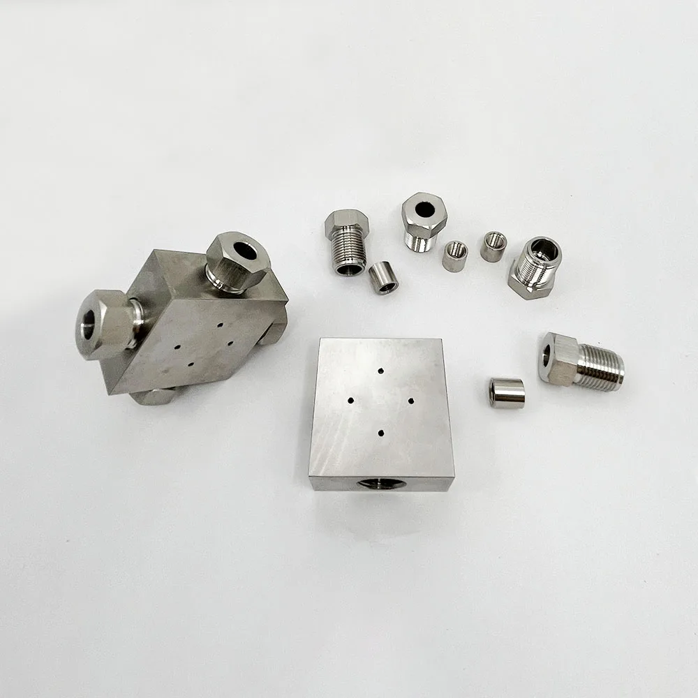 Waterjet Cutting Head 3/8 HP Cross Assembly 3/8‘’ Cross 3/8 In 60K H.P Tubing Fitting 1/4'' High Pressure Cross 13165-2 13165-1
Waterjet Cutting Head 3/8 HP Cross Assembly 3/8‘’ Cross 3/8 In 60K H.P Tubing Fitting 1/4'' High Pressure Cross 13165-2 13165-1