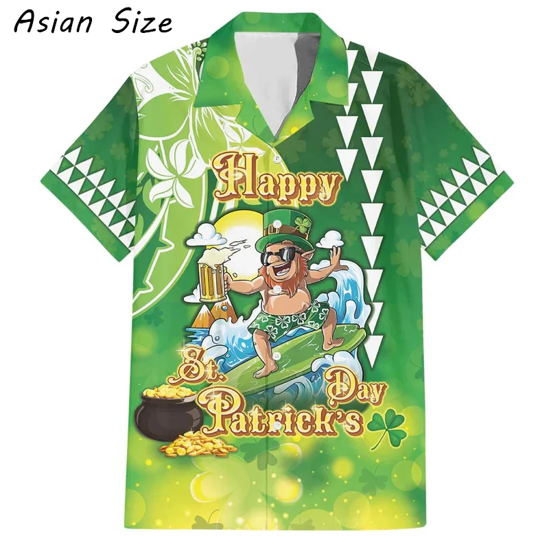 Мужские рубашки в стиле Дня Святого Патрика с графическим принтом, гавайская рубашка на пуговицах, полиэстер, дышащая, забавная, с мультяшным рисунком, повседневные блузки
Мужские рубашки в стиле Дня Святого Патрика с графическим принтом, гавайская рубашка на пуговицах, полиэстер, дышащая, забавная, с мультяшным рисунком, повседневные блузки