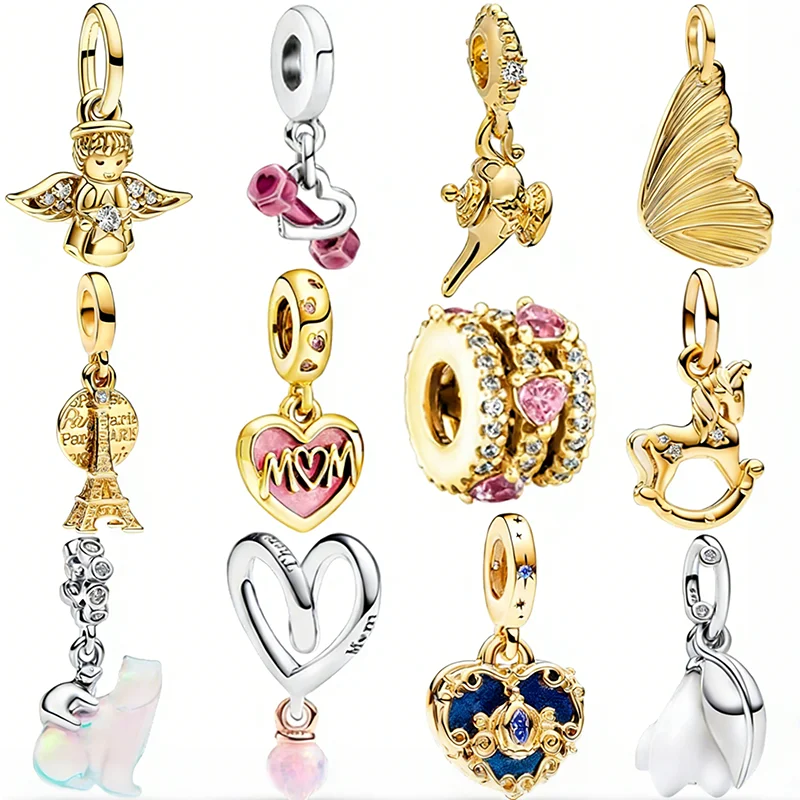 Best Sellers DIY Sparkling Angel Tower Heart Dumbbell Series Charm Bead Pendant Clips Fit Original Sterling Silver Bangle Gift
Best Sellers DIY Sparkling Angel Tower Heart Dumbbell Series Charm Bead Pendant Clips Fit Original Sterling Silver Bangle Gift 