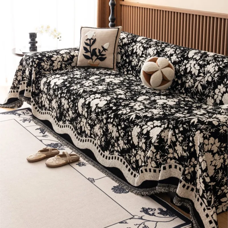 Sofa Covers Chenille Arc Edge Tassels Lace Sofa Mats Throw Blankets housses de canapé All-season Flower Camping Picnic Blanket
Sofa Covers Chenille Arc Edge Tassels Lace Sofa Mats Throw Blankets housses de canapé All-season Flower Camping Picnic Blanket