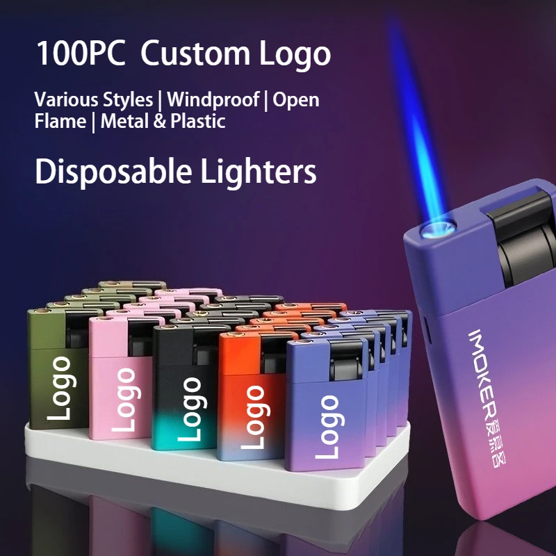100PC Metal Butane Lighter Open-Flame Plastic Lighters (Wholesale) | Disposable Cigarette Accessories & Customization Services
100PC Metal Butane Lighter Open-Flame Plastic Lighters (Wholesale) | Disposable Cigarette Accessories & Customization Services