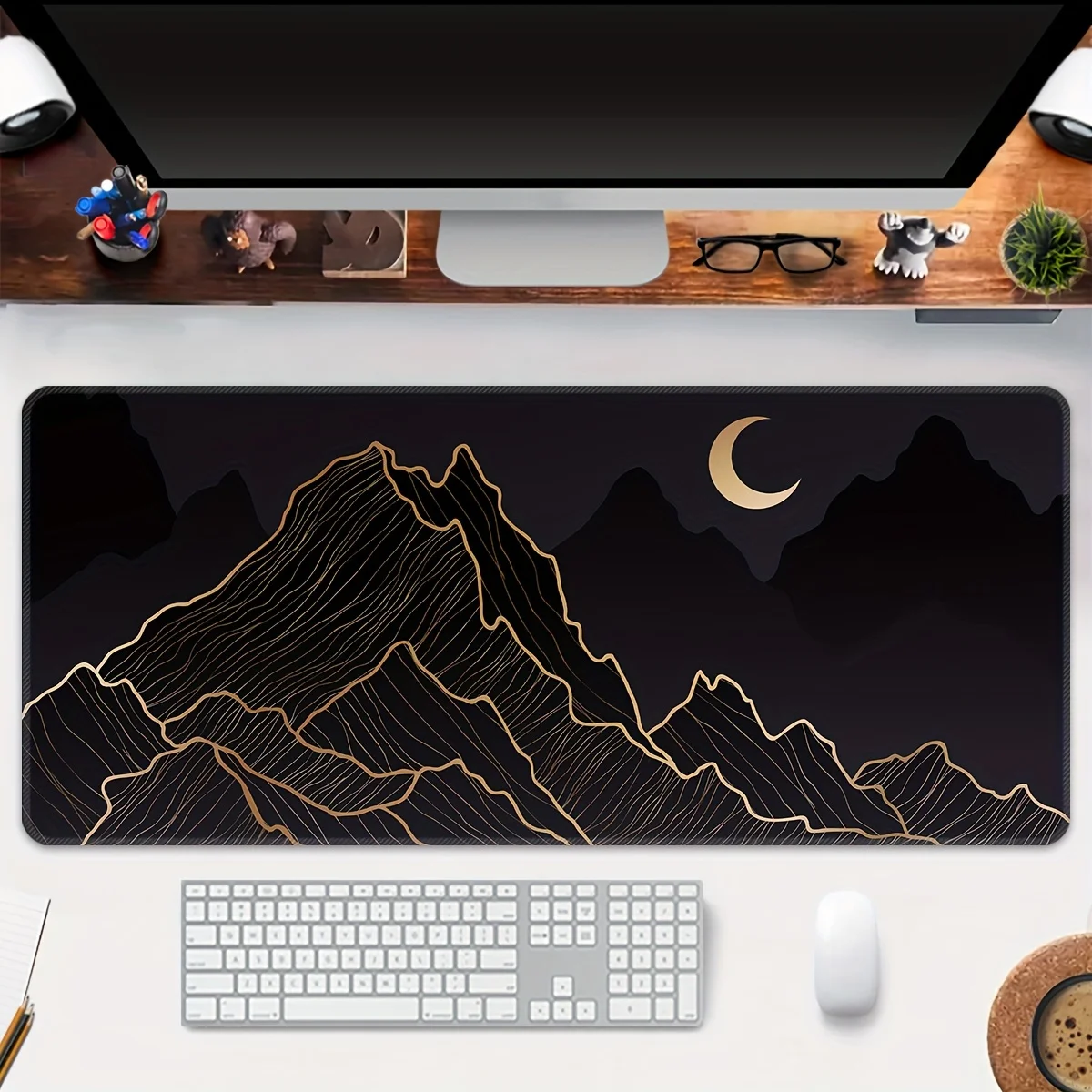 Extra-Large Gaming Mouse Pad - Extended, Thick, Non-Slip Rubber Base Desk Mat with Precision Stitched Edges - Washable, Ideal fo
Extra-Large Gaming Mouse Pad - Extended, Thick, Non-Slip Rubber Base Desk Mat with Precision Stitched Edges - Washable, Ideal fo