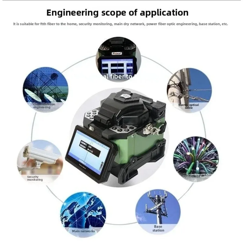 Fully automatic, optical fiber welding machine, optical cable fiber brazing machine, thermal fiber welding machine TE-6201G-W
Fully automatic, optical fiber welding machine, optical cable fiber brazing machine, thermal fiber welding machine TE-6201G-W