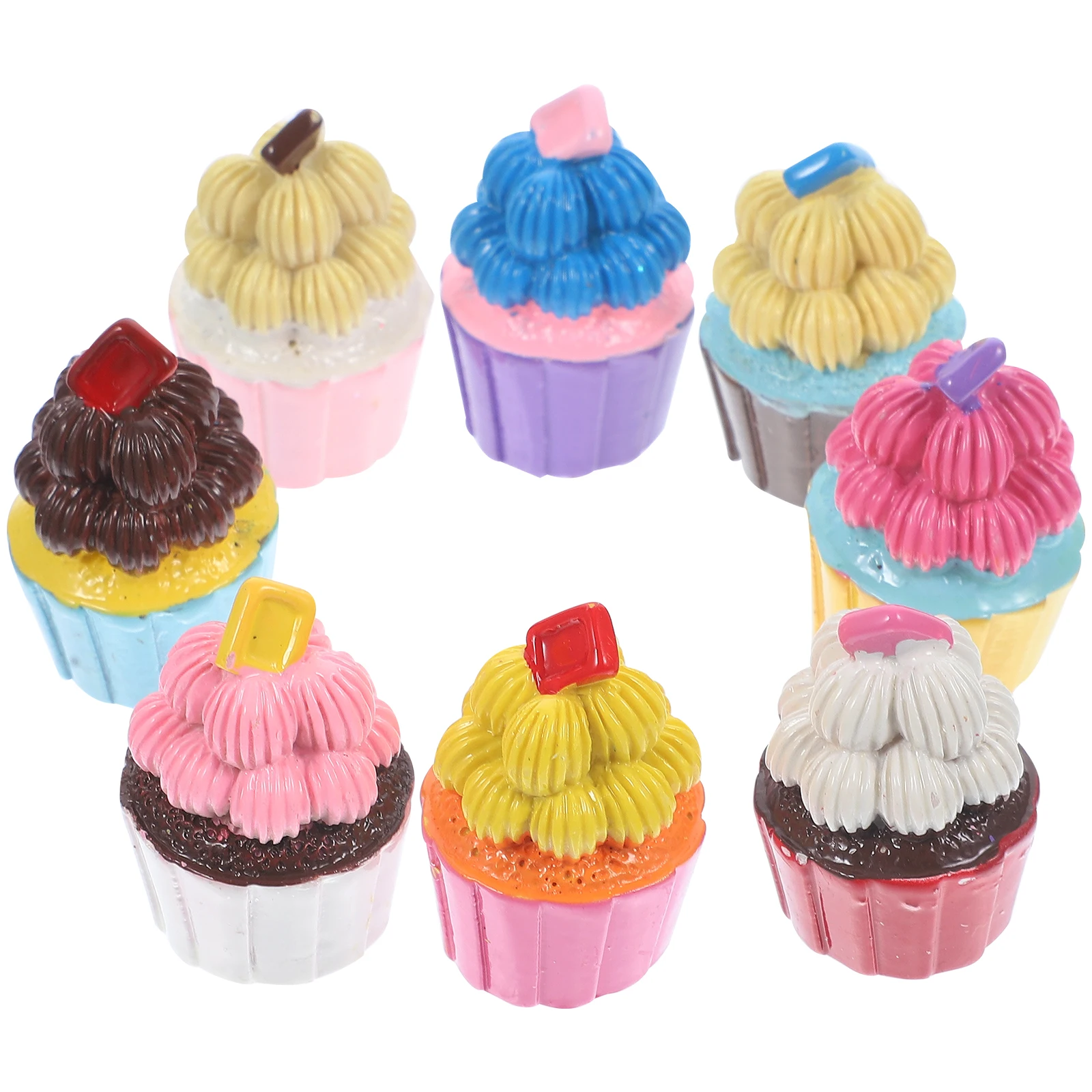 8 Pcs Cupcake Keychain Decorations Accessories Resin Charms for DIY Crafts Miss
8 Pcs Cupcake Keychain Decorations Accessories Resin Charms for DIY Crafts Miss