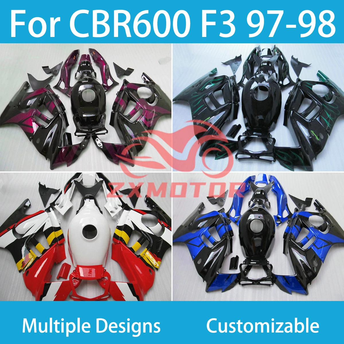 Free Custom Fairings for Honda CBR 600 F3 1997 1998 Motorcycle Body Parts Full Set Fairing Kit CBR600 F3 97 98
Free Custom Fairings for Honda CBR 600 F3 1997 1998 Motorcycle Body Parts Full Set Fairing Kit CBR600 F3 97 98