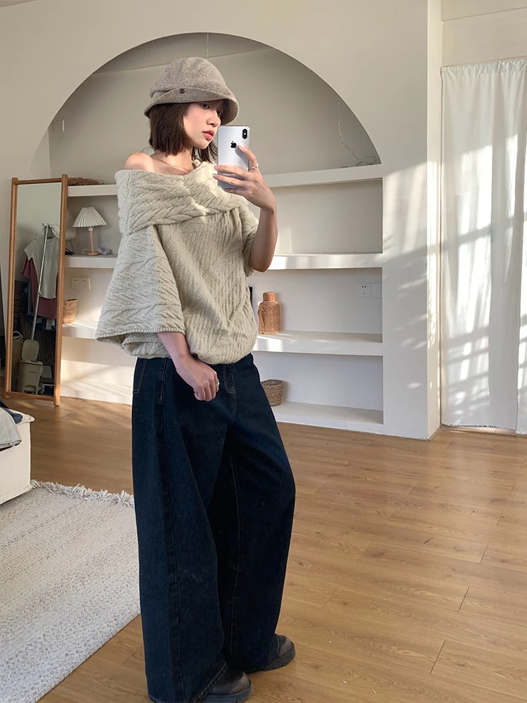 Джинсы BreezeMood Classic Deep Blue с широкими штанинами, американские повседневные облегающие длинные брюки для женщин, осенние хлопковые джинсы
Джинсы BreezeMood Classic Deep Blue с широкими штанинами, американские повседневные облегающие длинные брюки для женщин, осенние хлопковые джинсы