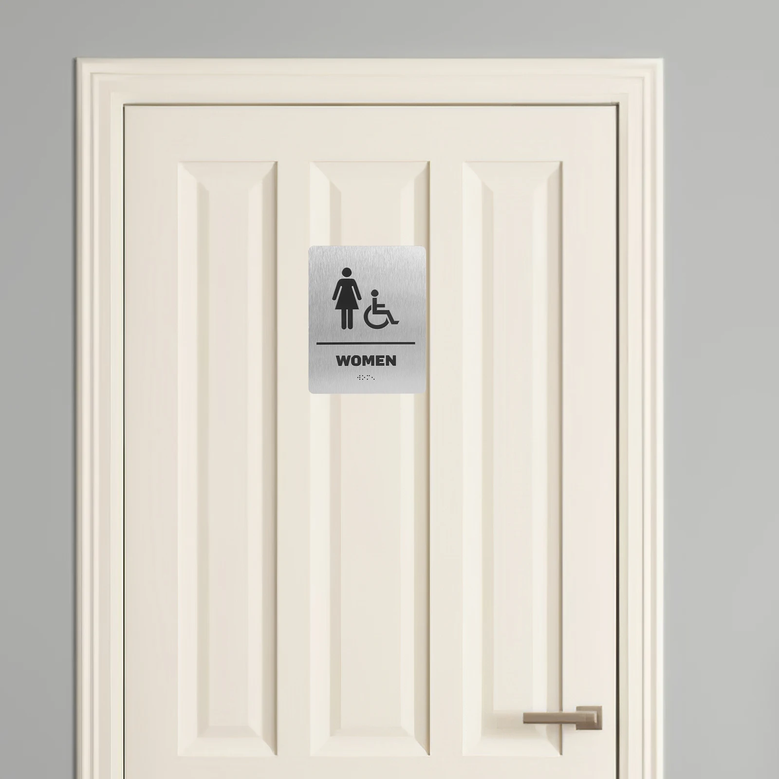 Женский знак Braille, табличка для ванной комнаты, металлическая дверная клейкая съемная для кафе, знак для туалета, знаки для ванной комнаты, декор
Женский знак Braille, табличка для ванной комнаты, металлическая дверная клейкая съемная для кафе, знак для туалета, знаки для ванной комнаты, декор