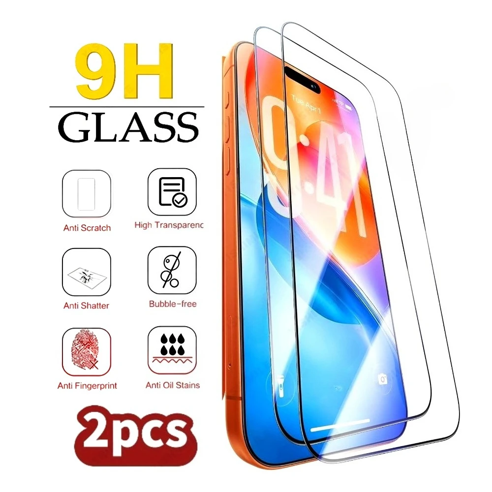 2Pcs Full Cover Ultra HD Tempered Glass for iPhone 17 16 15 14 Pro Max Air 13 12 11 Pro 16 15 Plus Anti-Scratch Screen Protector
2Pcs Full Cover Ultra HD Tempered Glass for iPhone 17 16 15 14 Pro Max Air 13 12 11 Pro 16 15 Plus Anti-Scratch Screen Protector