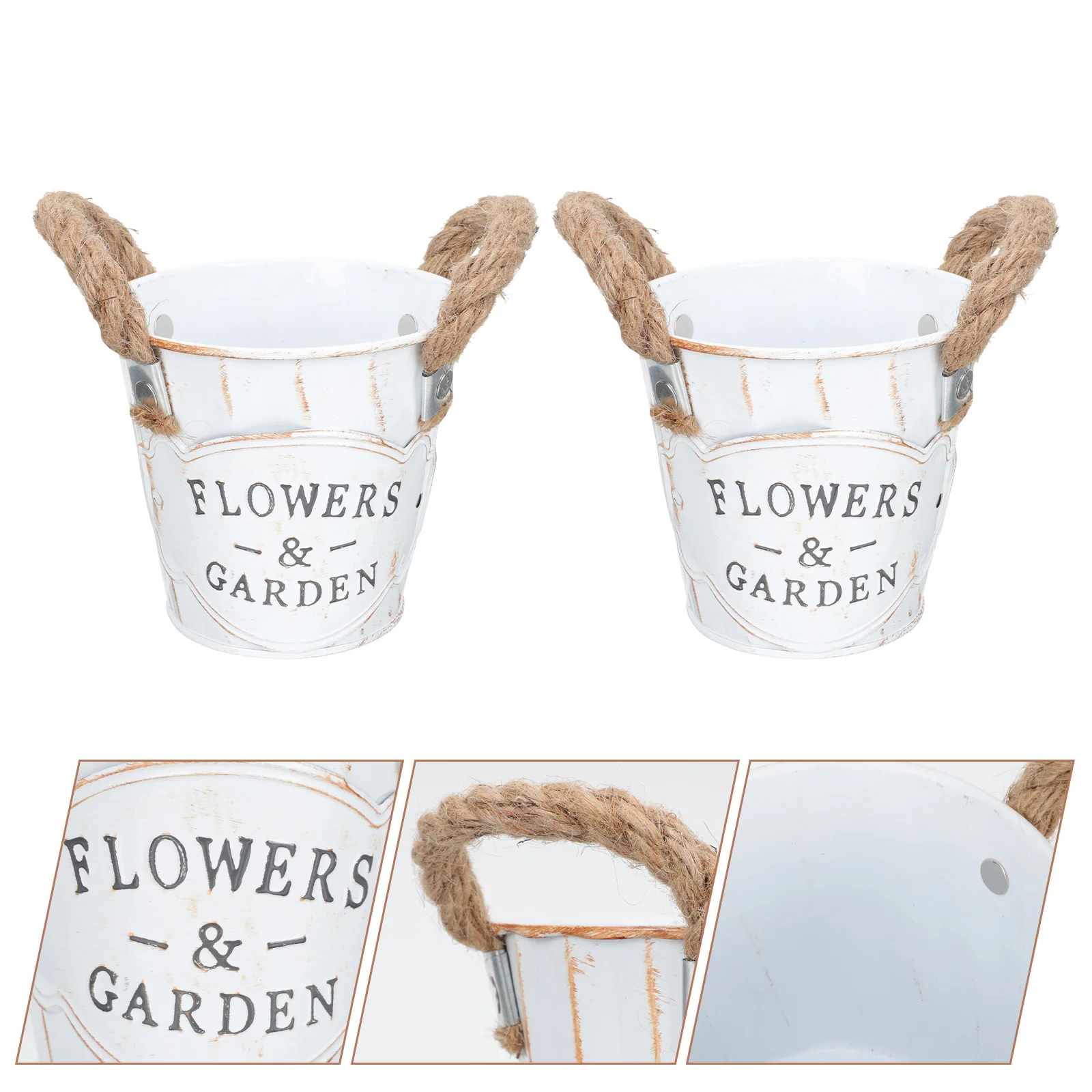 Vintage 2 Pcs Iron Flower Pot Outdoor Silver Planter Bonsai Pots Creative Household Garden Planting Decor Simple Design
Vintage 2 Pcs Iron Flower Pot Outdoor Silver Planter Bonsai Pots Creative Household Garden Planting Decor Simple Design
