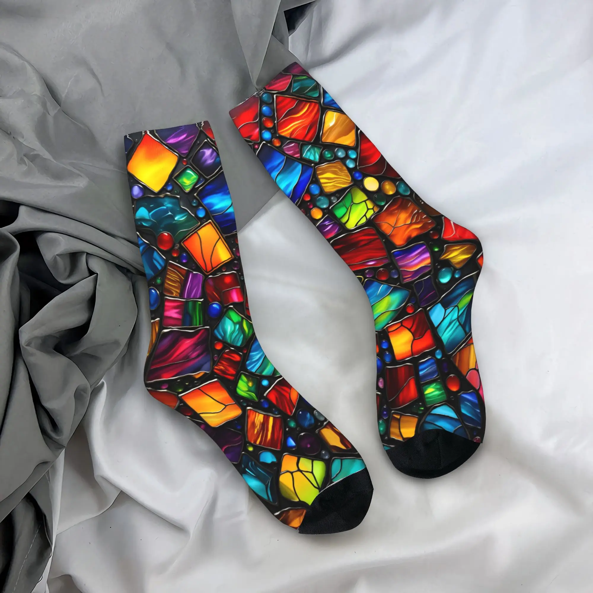 Rainbow Gradient Glass Art Stockings Custom Funny Socks Winter Anti Skid Socks Couple Climbing Quality Socks
Rainbow Gradient Glass Art Stockings Custom Funny Socks Winter Anti Skid Socks Couple Climbing Quality Socks
