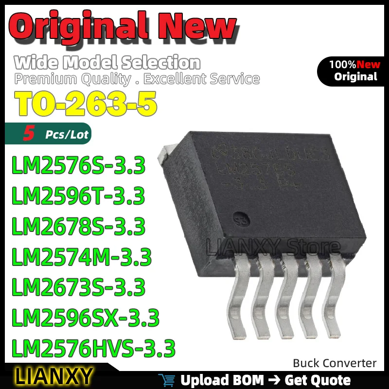 5 шт. TO-263-5 LM2576S-3.3 LM2596T-3.3 LM2678S-3.3 LM2574M-3.3 LM2673S-3.3 LM2596SX-3.3 LM2576HVS-3.3 понижающий преобразователь новый оригинальный
5 шт. TO-263-5 LM2576S-3.3 LM2596T-3.3 LM2678S-3.3 LM2574M-3.3 LM2673S-3.3 LM2596SX-3.3 LM2576HVS-3.3 понижающий преобразователь новый оригинальный