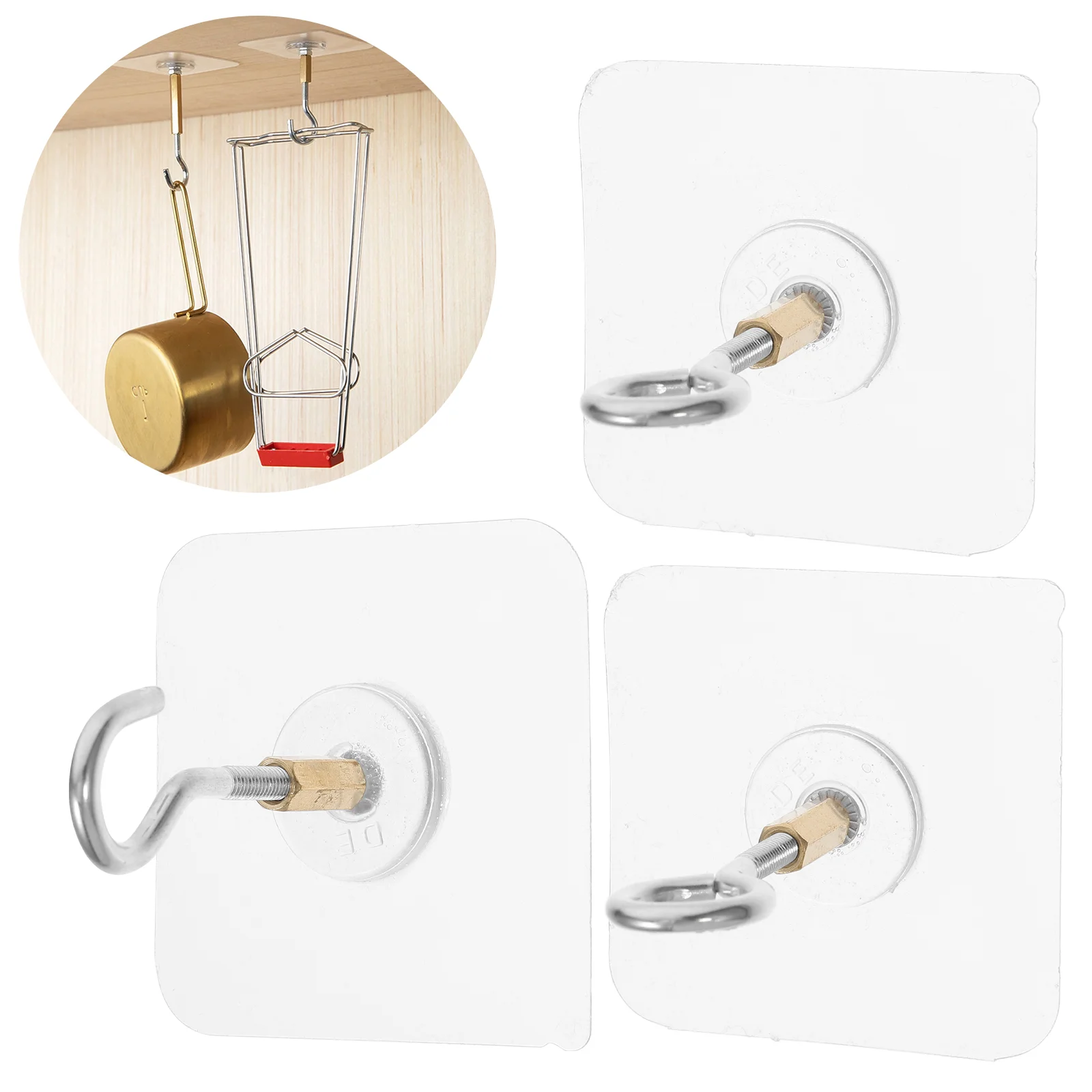 4 Pcs Self-adhesive Ceiling Hook Towel Rack Coat Hooks Decorate Screw Iron Hangers
4 Pcs Self-adhesive Ceiling Hook Towel Rack Coat Hooks Decorate Screw Iron Hangers