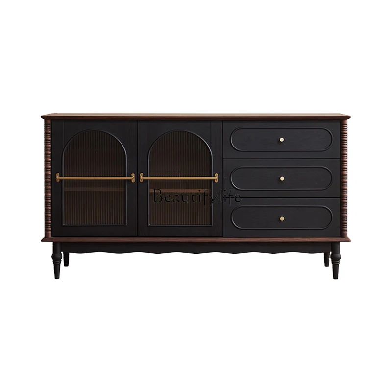 French solid wood dining side cabinet retro living room storage kitchen side cabinet
French solid wood dining side cabinet retro living room storage kitchen side cabinet