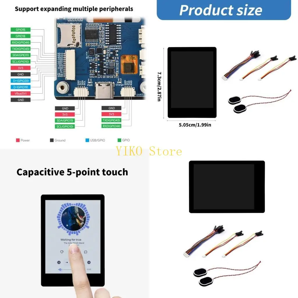 K32C 2,8-дюймовая плата разработки сенсорного дисплея, ESP32, поддержка двух процессоров, Wi-Fi BT5.0 для инженеров
K32C 2,8-дюймовая плата разработки сенсорного дисплея, ESP32, поддержка двух процессоров, Wi-Fi BT5.0 для инженеров