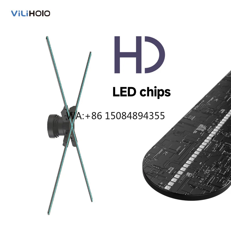 Professional 3D Hologram Projector with LED Display 52 CM Hologram Fan Equipment for LED FAN Holographic Display Advertising
Professional 3D Hologram Projector with LED Display 52 CM Hologram Fan Equipment for LED FAN Holographic Display Advertising