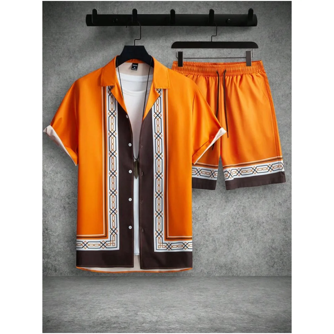 Everyday Fashion Men's Short-sleeved Shirt Summer Short-sleeved Shirt And Beach Shorts Men's Suit Street Casual y2k Men's Shorts
Everyday Fashion Men's Short-sleeved Shirt Summer Short-sleeved Shirt And Beach Shorts Men's Suit Street Casual y2k Men's Shorts