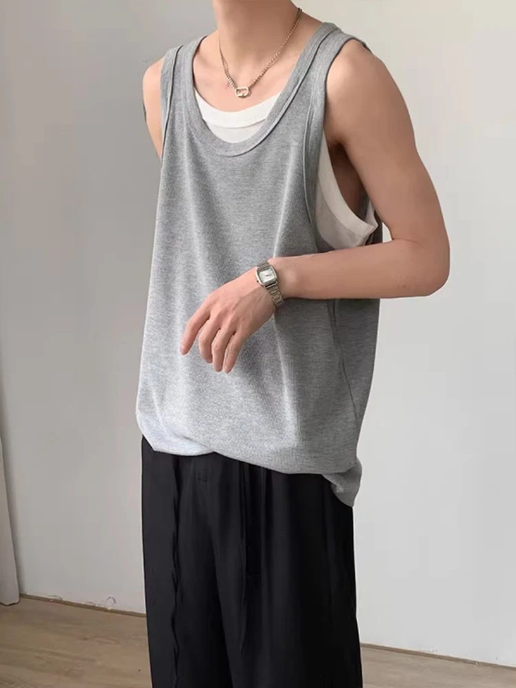 Men's Summer Qui Dry Low Ne Svel Vest Fake Two-Piece Fitn Base Layer Casual American Sle Youth Trend
Men's Summer Qui Dry Low Ne Svel Vest Fake Two-Piece Fitn Base Layer Casual American Sle Youth Trend