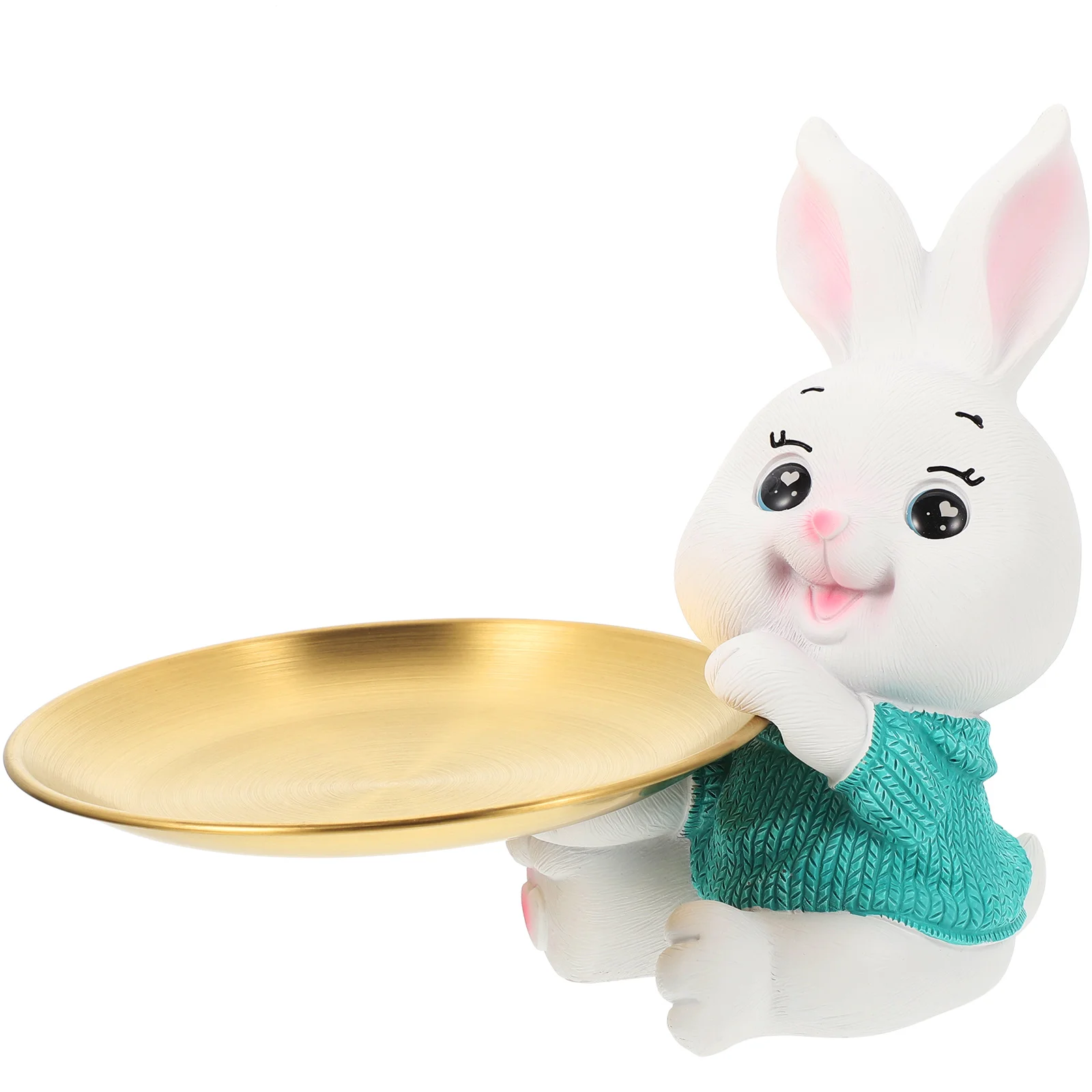 Rabbit Tray Ornament Decorations Statue Decorative Bunny Trays Stainless Steel Cute Cartoon Office
Rabbit Tray Ornament Decorations Statue Decorative Bunny Trays Stainless Steel Cute Cartoon Office