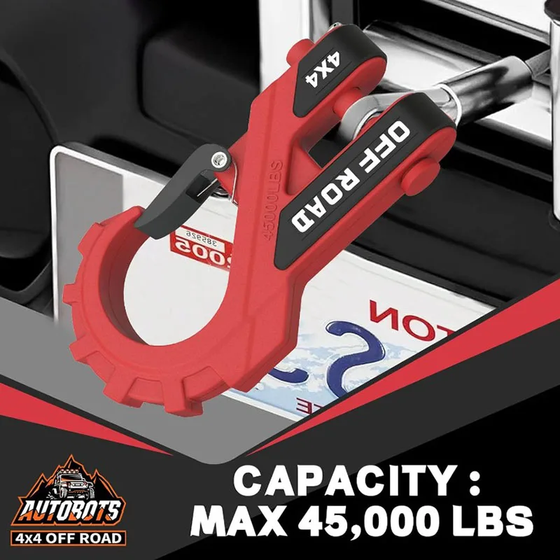 45 lbs Heavy Duty Winch Hook with Safety Latch 3/8 Winch Hook Max for ATV UTV SUV Trailers Towing Winch Accessories
45 lbs Heavy Duty Winch Hook with Safety Latch 3/8 Winch Hook Max for ATV UTV SUV Trailers Towing Winch Accessories