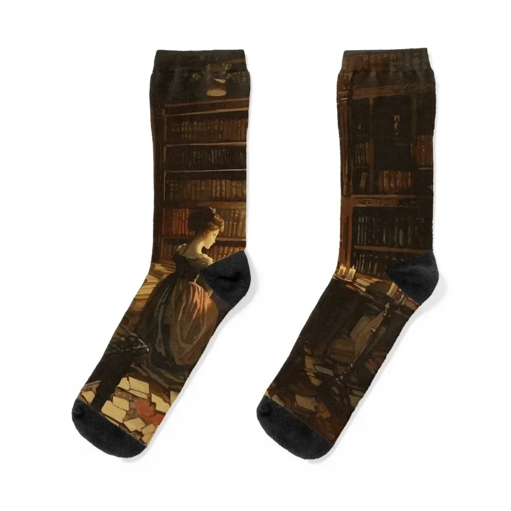 Library by Candlelight - Gothic Dark Academia Socks Hiking boots japanese fashion Girl'S Socks Men's
Library by Candlelight - Gothic Dark Academia Socks Hiking boots japanese fashion Girl'S Socks Men's