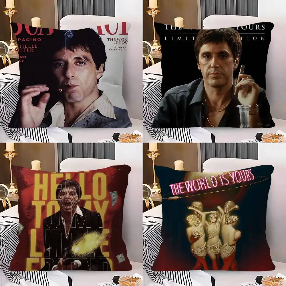 S-Scarface The World Is Yours Classic Movie Office Cushion Pillowcase Car Cushion Cover45X45CM Lumbar Pillowcase Pillowcover
S-Scarface The World Is Yours Classic Movie Office Cushion Pillowcase Car Cushion Cover45X45CM Lumbar Pillowcase Pillowcover